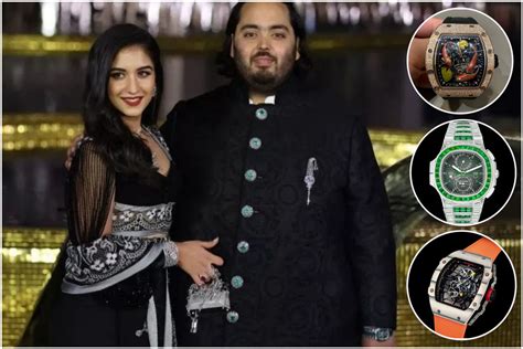 anant ambani wrist watch|anant ambani and his wife.